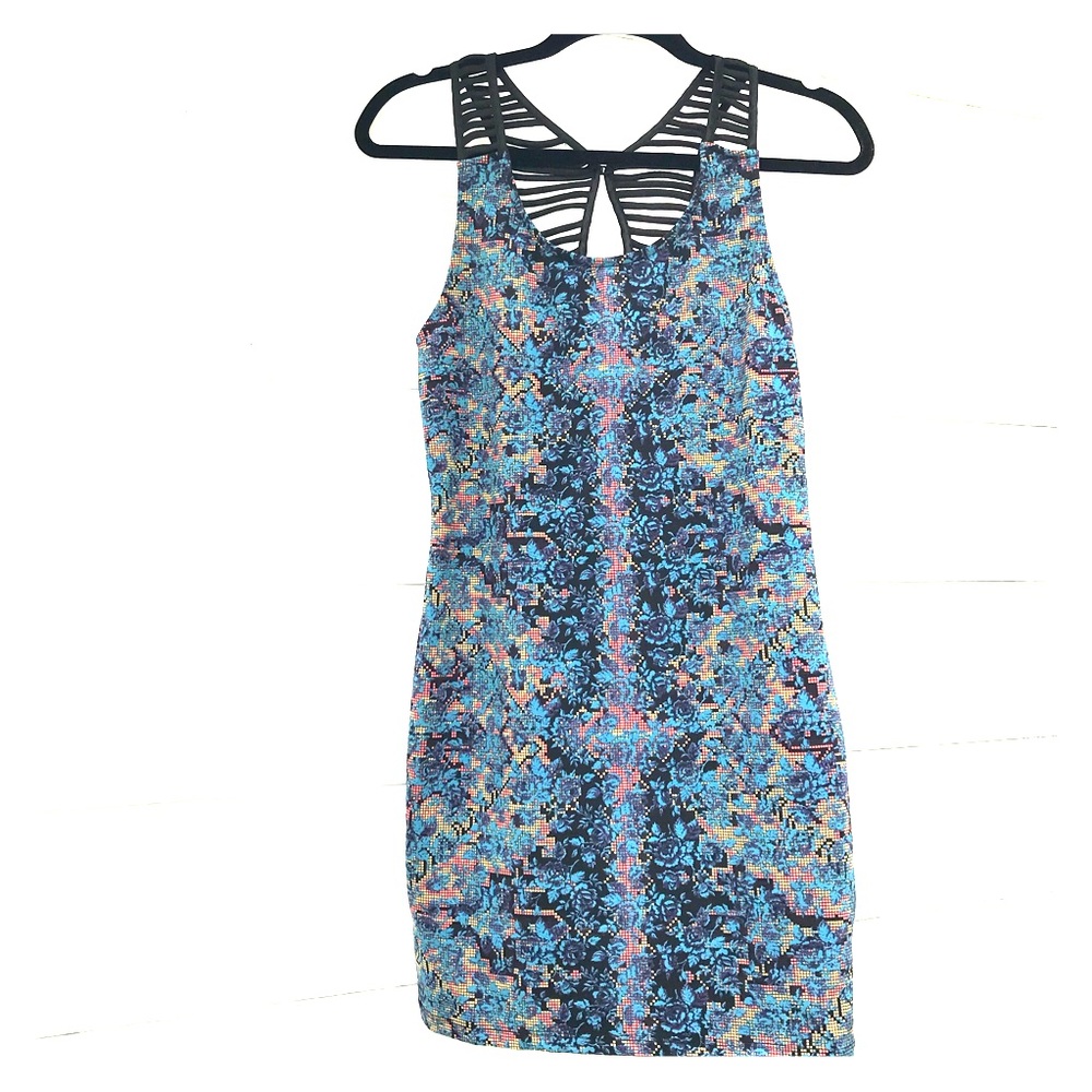 Awesome Free People Neon Glow Bodycon Dress